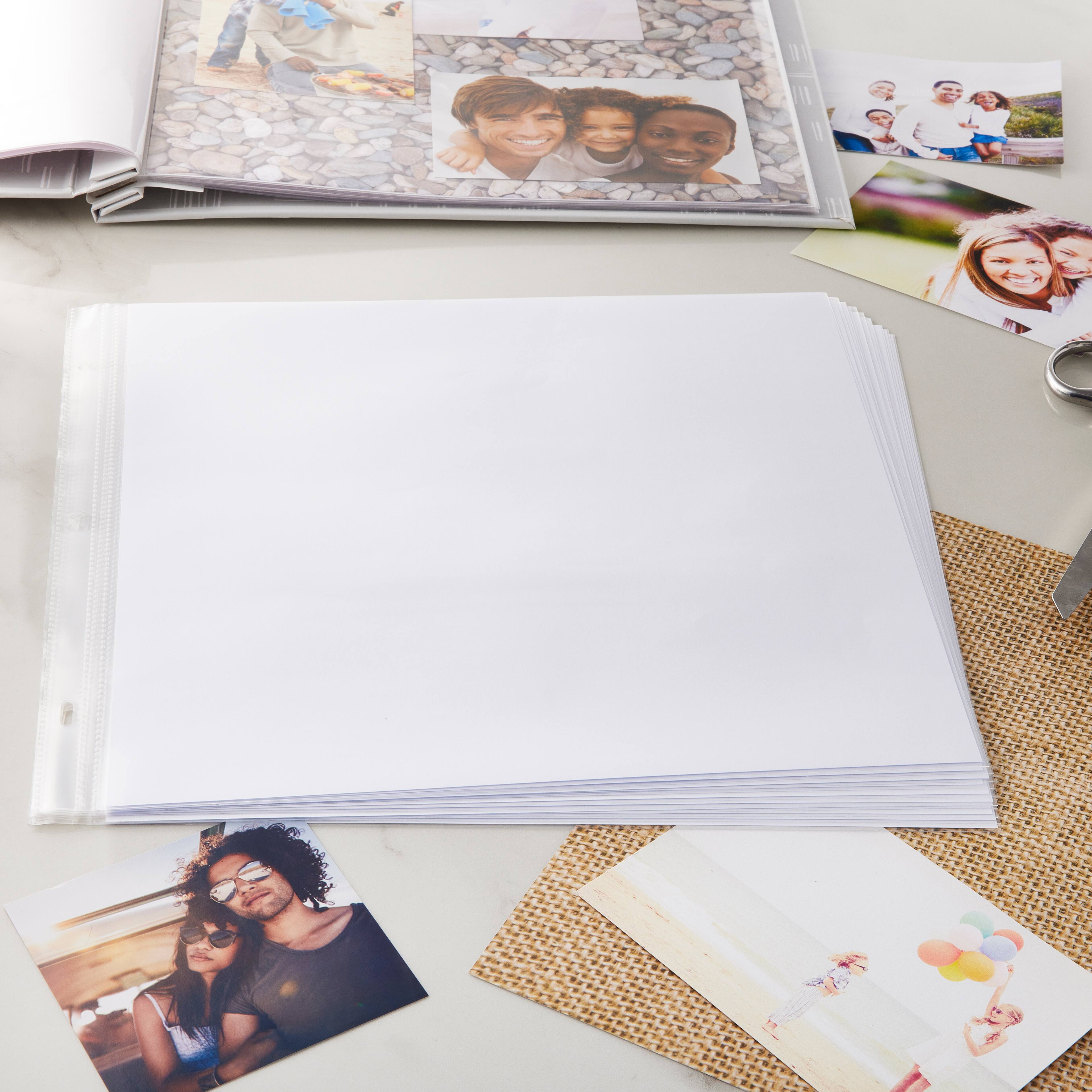 12 x 12 White Scrapbook Refill Pages by Recollections™, 10